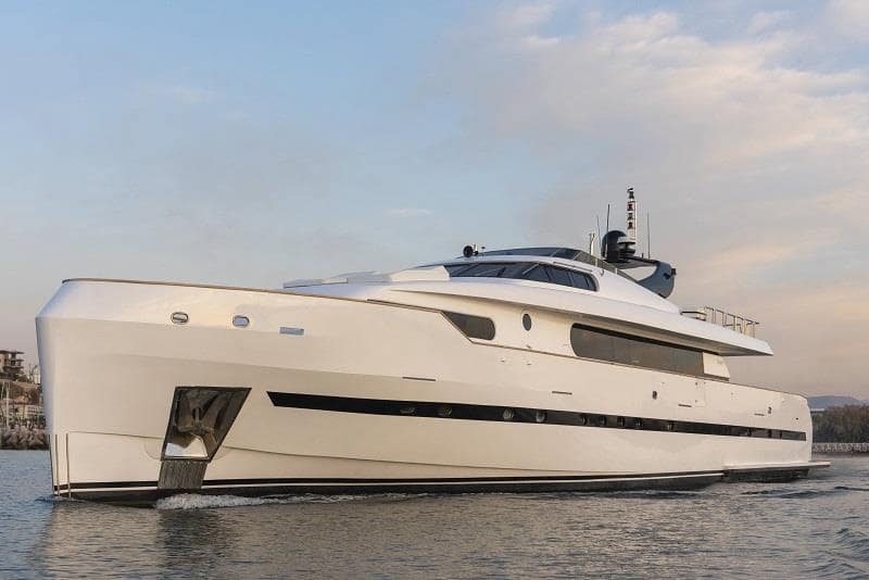 Project Steel yacht. Motor yacht charter Greece with crew.