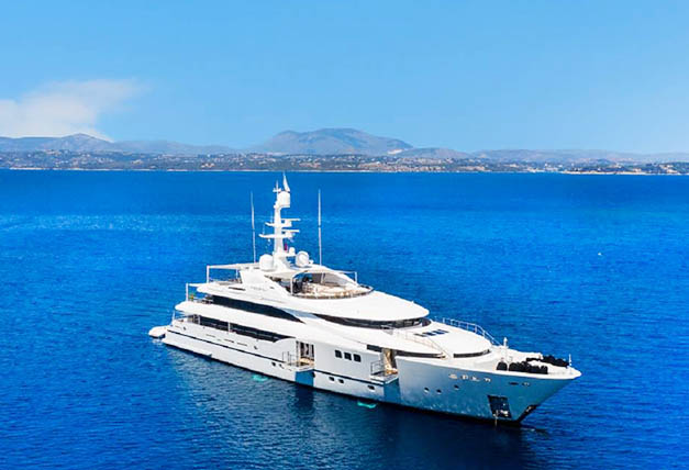 Persefoni mega yacht charter in Greece. Luxury motor yacht charter in Greek islands. Luxury yacht for charter- Persefoni.